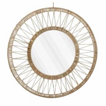Miroir en jute marron clair D70