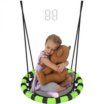 AIYAPLAY 60cm Kid Nest Swing with Adjustable Ropes