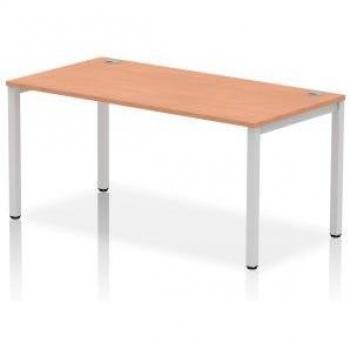 Impulse Bench Desk Single Row W1600 x D800 x H730mm Beech