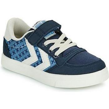 Baskets basses fille Hummel Slimmer Stadil Low Jr Bleu 32