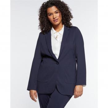 Blazer de punto Milano con cierre de botón y bolsillos para mujer
