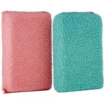 Mundo Floral Esponja de Baño Rizo Rectangular 2 Unidades