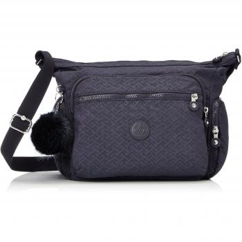 Kipling Damen Gabbie Blau Umhängeventilator – 15×24×45 cm
