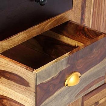 Buffet Armoire à Vin 95x48x150 cm en Bois Massif