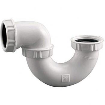 Siphon de baignoire PVC blanc