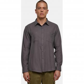 Camicia Maniche Lunghe Flanell Urban Classics Uomo Grigio Scuro L a 3XL