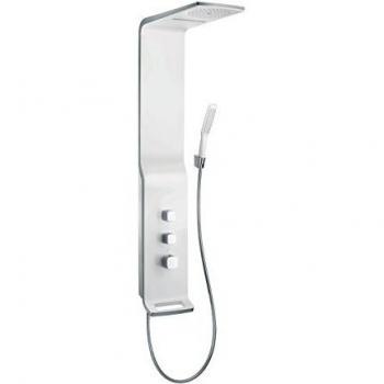 Hansgrohe Raindance Panel de Ducha Lift 180, 2 Tipos de Chorro, Diseño Blanco y Cromo 27008400