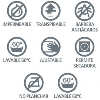 High‑End Dry Guard Fitted Sheet 135x200cm Gray – Premium Model