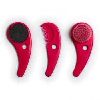 Hoppop Zazzopetti 32130010 – Set Pettine, Spazzola e Specchietto Fucsia