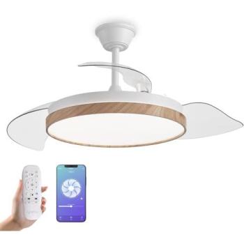 Yoevu Eos Nature Smart Fan con Iluminación RGB y Temporizador