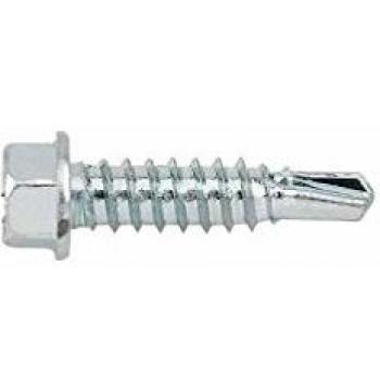 Tornillo Auto-Perforante Hexagonal 8 mm Zincado 6,3 × 80 – Caja de 250