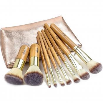 Matto Professional 9-Piece Make-up Brushes with Travel Bag