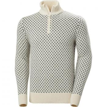 Jersey de hombre Helly Hansen Arctic Icelander 1/2 Zip blanco crema