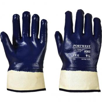 Gant Portwest A302 bleu 8 en nitrile enduit