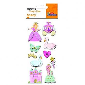 Princess Swan Chic Glitter Stickers – Sceny Pink Collection