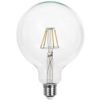V-TAC Lampadina LED E27 12W G125 Filamento Trasparente 6500K
