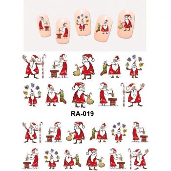 UPRETTEGO Christmas Water Decal Nail Stickers