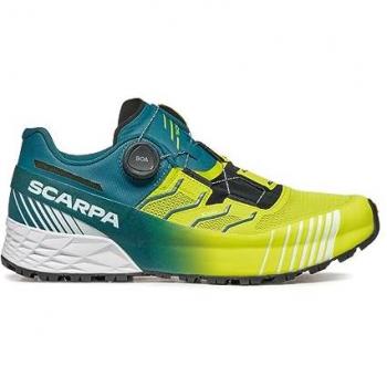 Scarpa Running Ribelle Run Kalibra HT Uomo Verde Lime e Blu, Taglia 42.5
