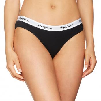 Pepe Jeans Dixie PLU10107 Culotte Femme Taille Haute, Noir, Medium