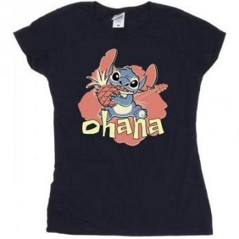 Disney Women's Lilo And Stitch Ohana Pineapple T-Shirt