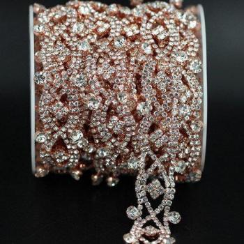 1 Yard Wedding Dress Rhinestone Belt Appliqué