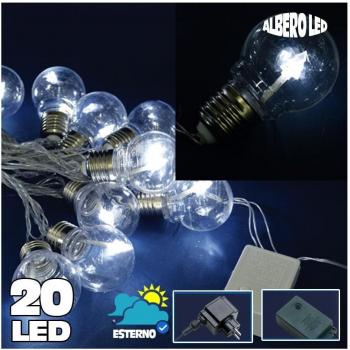 Cadena de Luz 20 Bombillas LED para Decoración