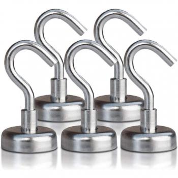 Strong Magnetic Hooks 5.5kg N52 D16 (2/5/10pcs)