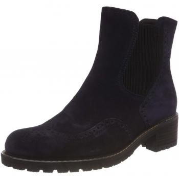 Gabor Schuhe Damen, Comfort Chelsea Boots, Nachtblau, 35.5 EU