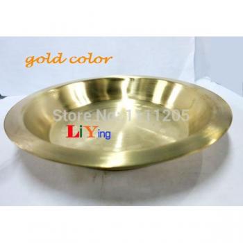 Plato de comida de cobre de lujo de 8 pulgadas