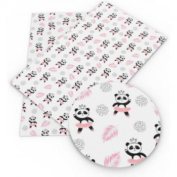 Vêtement Décoratif Faux Cuir Panda 20×34 cm