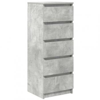 Credenza da cucina in grigio cemento, dimensioni 37,5x35x99 cm