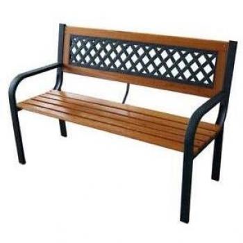 Panchina Gardenia 118x52x75cm con Struttura in Acciaio