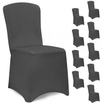 Cubiertas Elásticas para Sillas 10 Pack Antracita