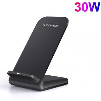 30W Qi Wireless Charger – Universal Dock für iPhone 12/11/XS/XR/X/8 und Samsung S20/S10
