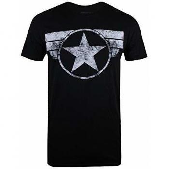 Marvel Cap Logo T‑Shirt, Black, 2XL