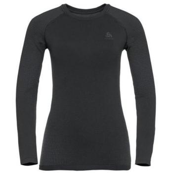 Odlo Base Layer Top Crew Neck Long Sleeve Performance Warm EC Frau Schwarz