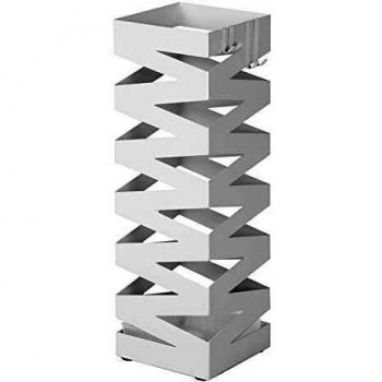 Porta Ombrelli in Metallo, 49 cm, Bianco