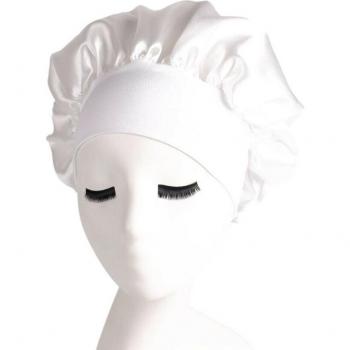 Bonnet de lavage en satin pour cheveux bouclés