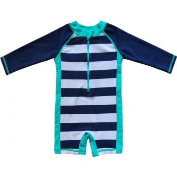 Ropa de baño para niños, traje de baño de una pieza, manga larga, UPF50+