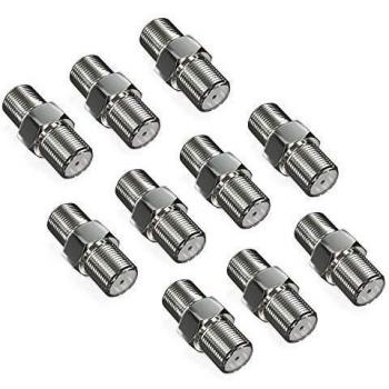 DeleyCON Professionelle SAT Adapter Verbinder für Koaxialkabel
