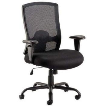 Portland HD Chair Black Mesh With Arms OP000106