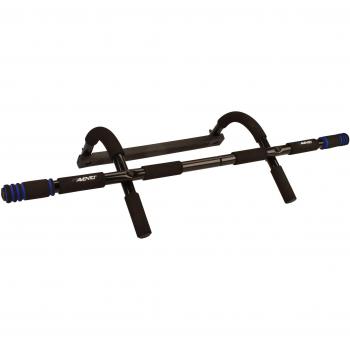 Avento fitness optrekstang zwart/kobaltblauw