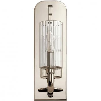 Quintiesse Kimrose Wall Light, 1-Bulb, Polished Nickel