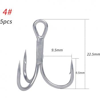 NOEBY Treble Hooks 3X Strength for Saltwater Fishing