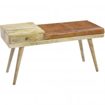 Sitzbank SALIM Ziegenleder 100x52x38 cm