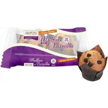 Muffins de Vainilla con Pepitas de Chocolate Sin Gluten 2uds Airos