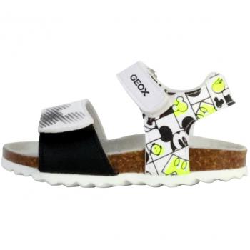 Geox Chalki Sandali Bianco e Giallo Fluo EU 23