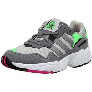 Adidas Yung‑96 J Scarpe da ginnastica per ragazzi – Versione Grigio con accenti Shock Pink – 36,5 EU