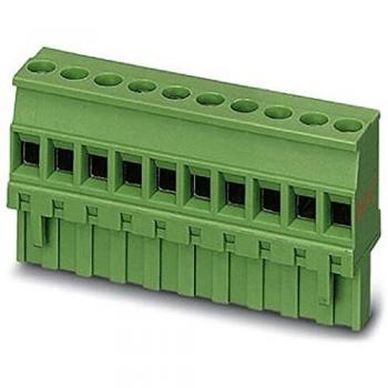 Borne hembra ángulo recto 4 vías 5.08mm 16A color verde para PCB Phoenix Contact
