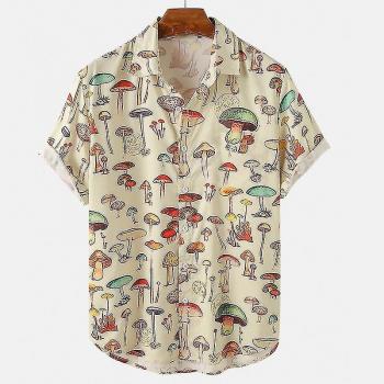 Verano Tropical Camisa Hawaiana de Hombre
